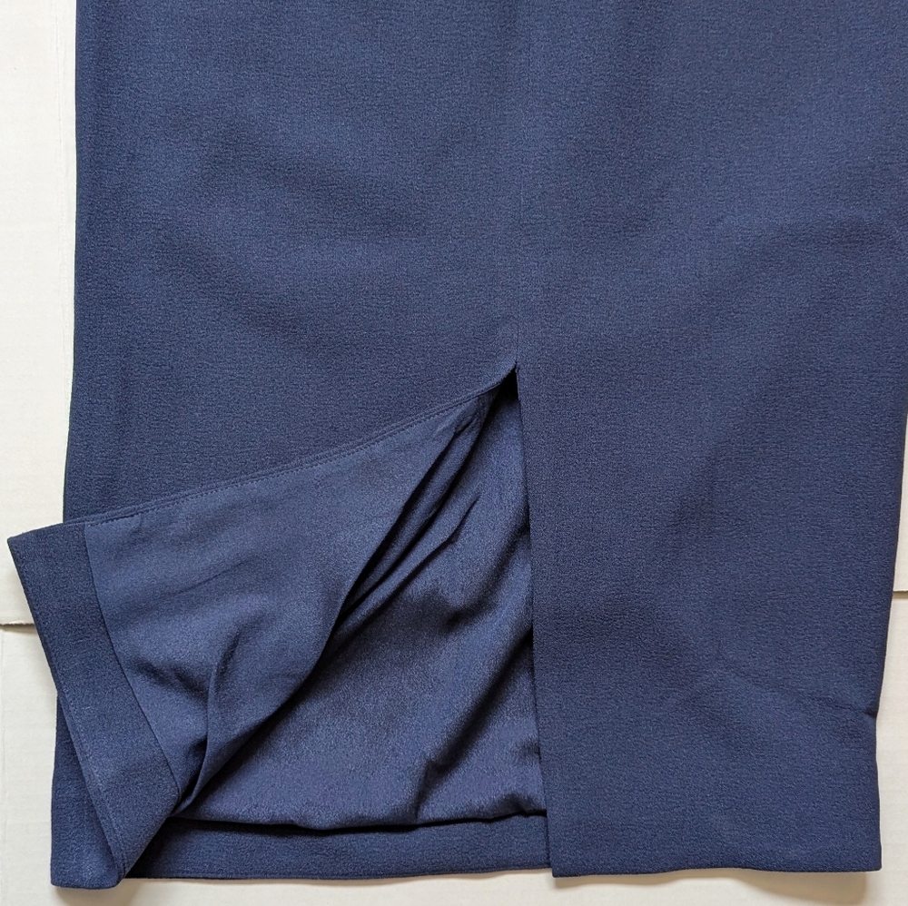 Dress The Population Navy Anita Crepe Cocktail Dress - Picture 10 of 15